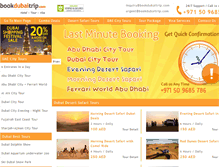Tablet Screenshot of bookdubaitrip.com